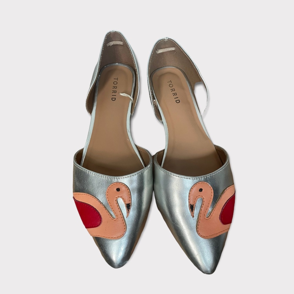 Torrid Silver Flaming Flats,10 maybe 10.5